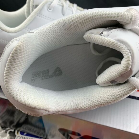 Fila Fulcrum All White Runners Size 10 Mens - Picture 4 of 11